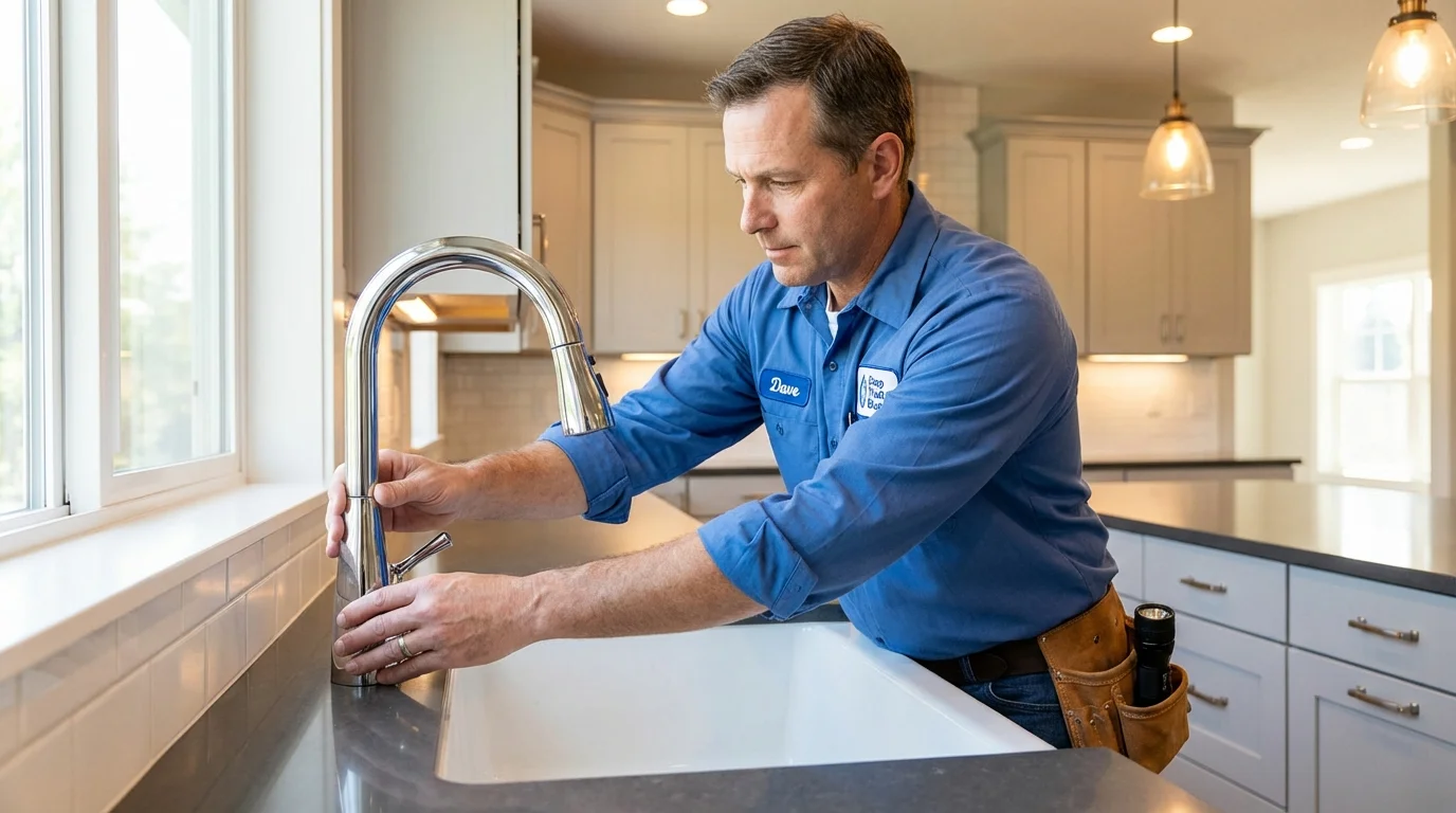Kitchen faucet installation by Johns Plumbing LLC in Snohomish