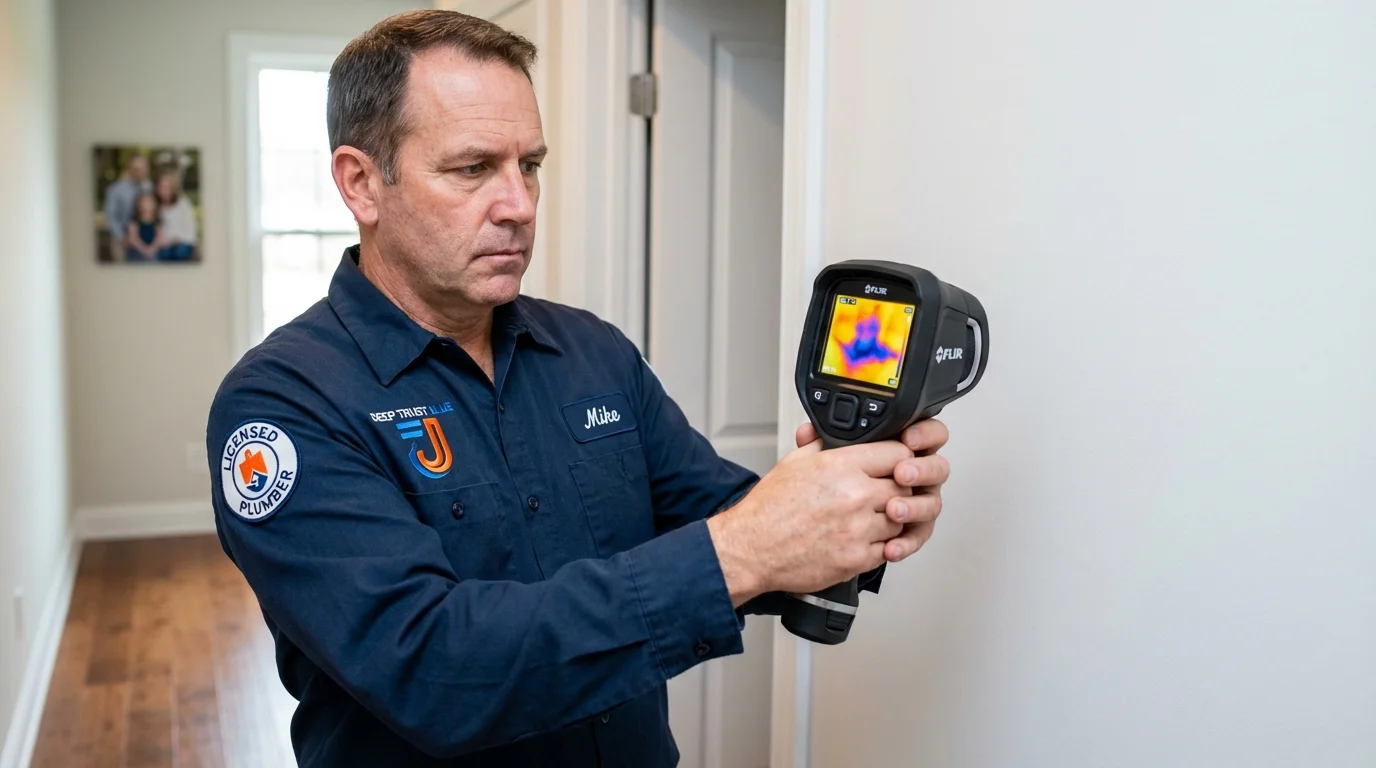 Thermal imaging leak detection by Johns Plumbing LLC in Snohomish